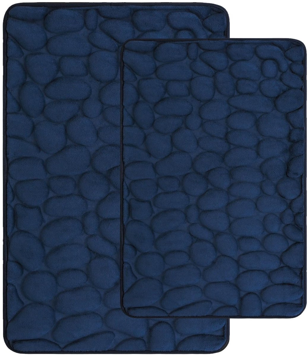 Unyqoos Tweedelige set zachte badmatten met antislip en memory foam