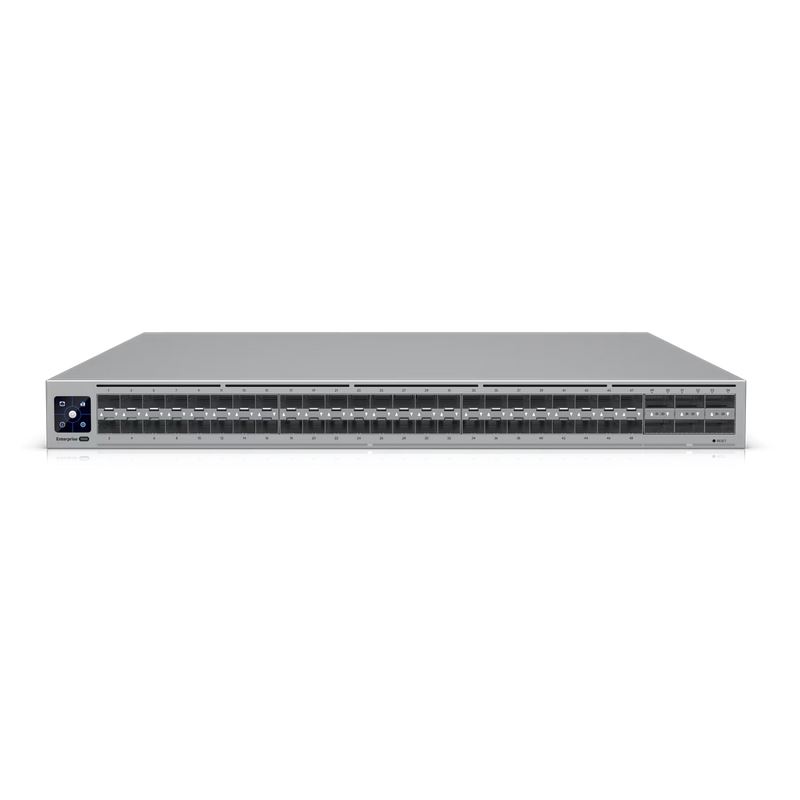 Ubiquiti Switch UniFi 48xSFP28 25GBit/6xQSFP28 100GBit Managed 19" Rack-Mountable, 1,3" Touchscreen