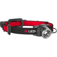 Stirnlampe H8R, LED-Leuchte schwarz/rot