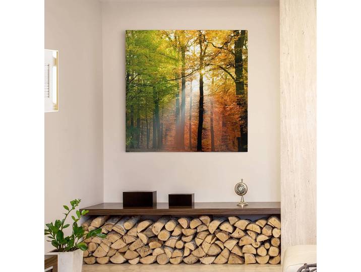Tableau déco Morning Light Tissu Multicolore 80 x 80cm