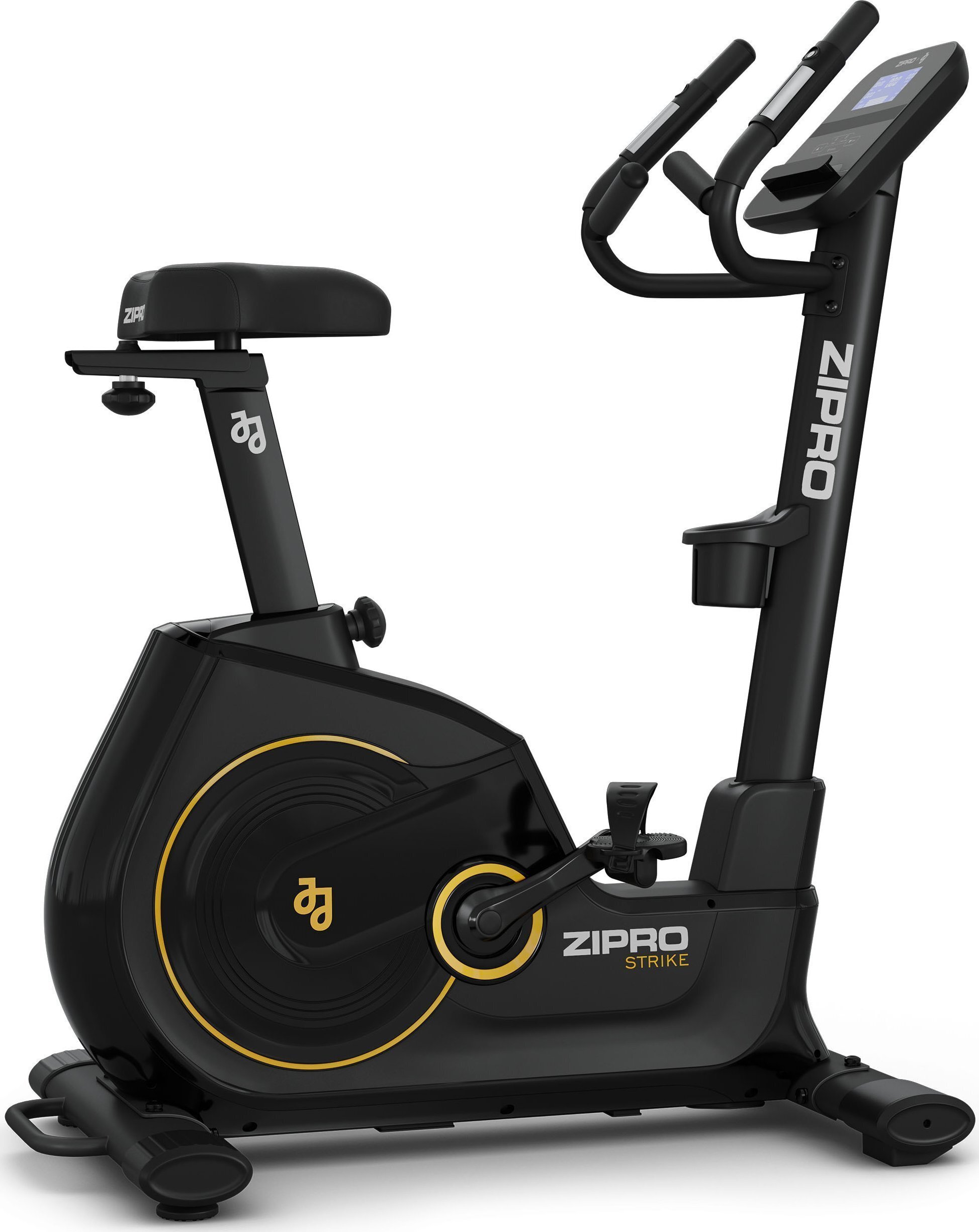 Zipro Strike Black Heimtrainer Fahrrad für Zuhause Magnet Fahhrad bis 150 kg Magnete Exercise Bike Fitnessbike Fitness Fahrrad Hometrainer Cardio