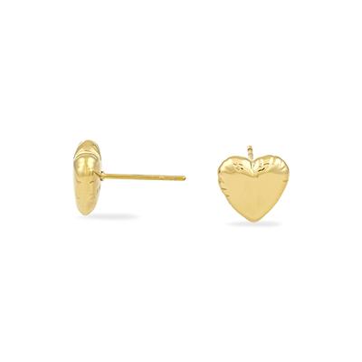 Paar Ohrstecker COPENHAGEN STUDIOS "Schmuck Geschenk Edelstahl Ohrring Balloon Hearts", gold (gelbgoldfarben), Ohrringe, Damen, Edelstahl
