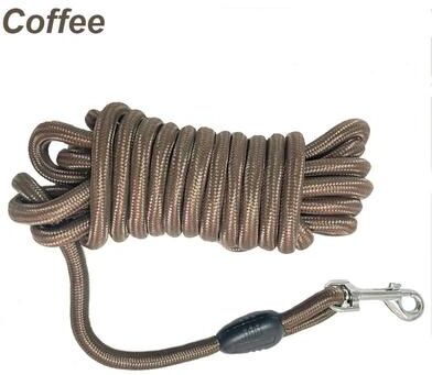 Inspired Finds Heavy Duty Long Training Dog Leash For Recall & Agility coffee 16.40ft