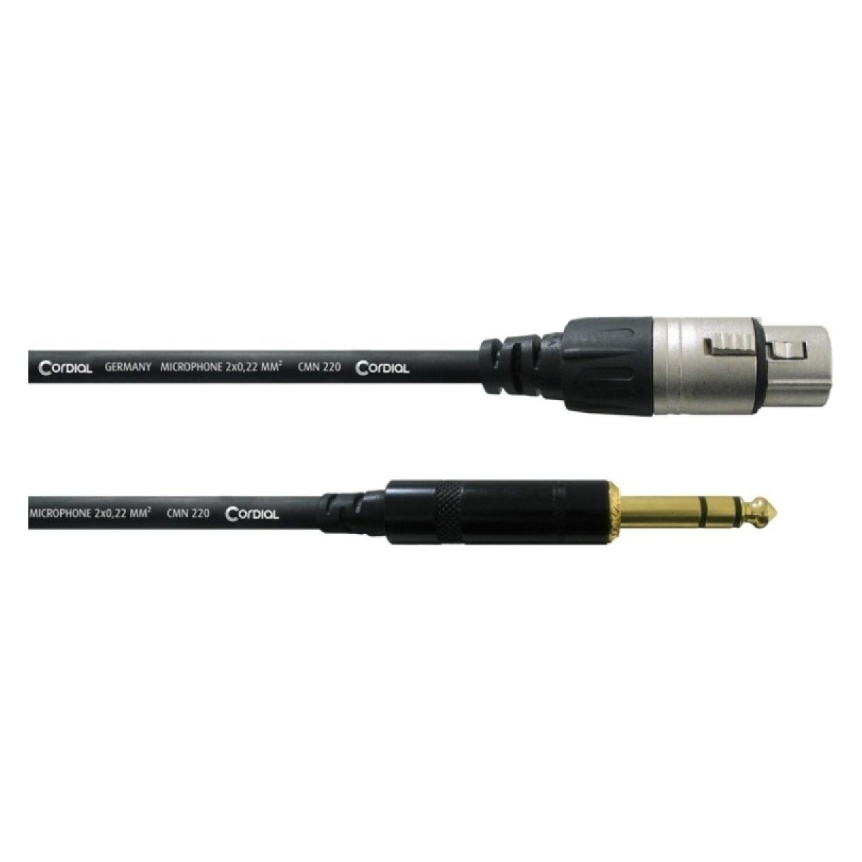 Cordial Cfm 1.5 (1.50 m, 6.3mm Klinkenkabel, XLR Kabel) (CFM 1.5 FV)