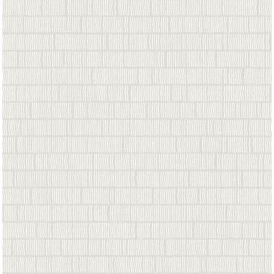 A-Street Prints Collis Dove Squiggle Stripe Wallpaper