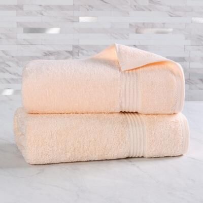 Superior 100% Egyptian Cotton Bath Sheet Set of 2, Highly Absorbent Oversized Towels