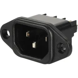 MPE 42R014122 - Kaltgeräteeinbaustecker C14, Längsflansch