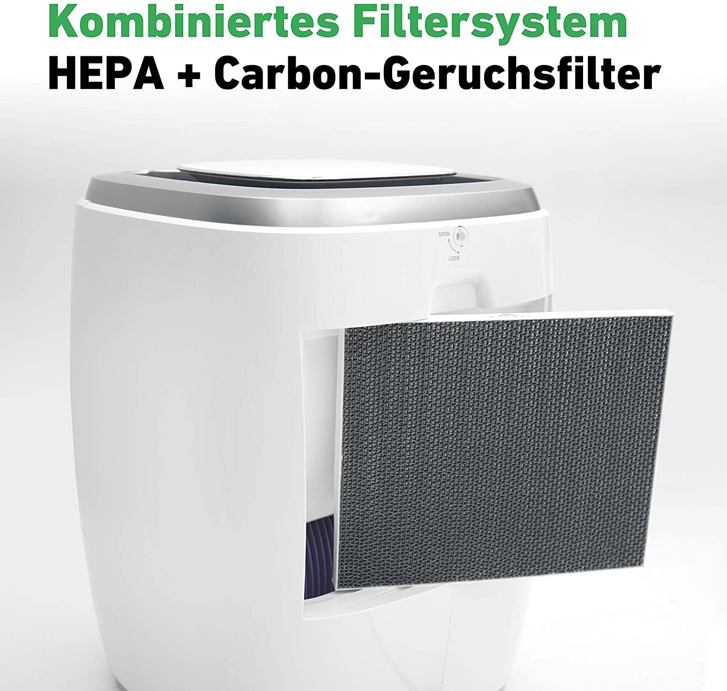 IDEAL Luftwäscher für Räume bis zu 60 m² mit HEPA Filter Pollenfilter