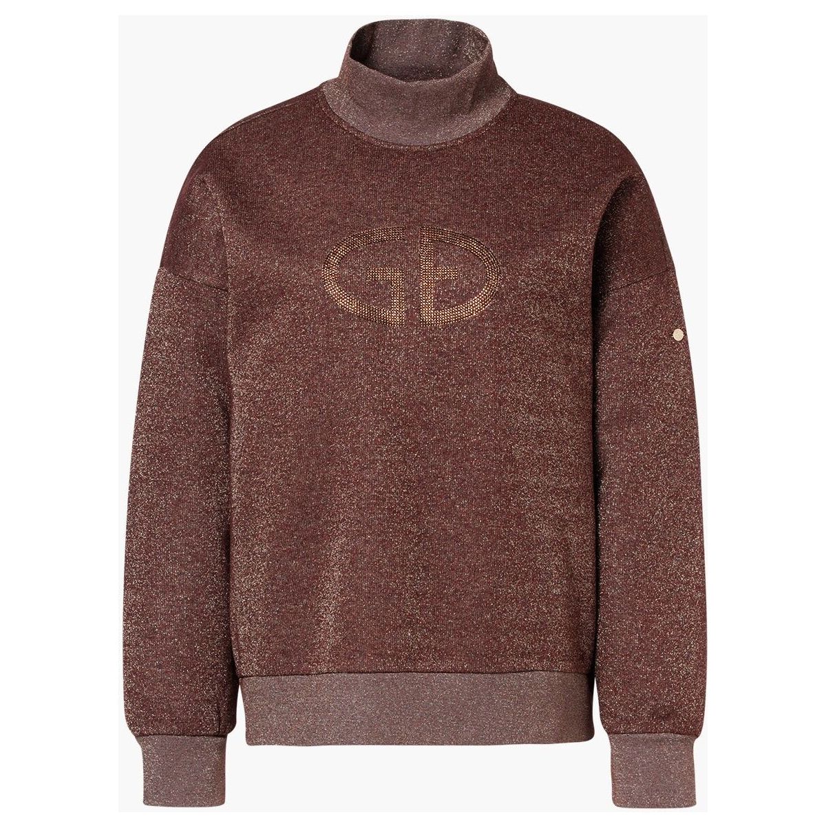 Goldbergh Sizzle Turtle Neck Sweater vino rosso lurex melange (4848) S GB38320263-4848-S