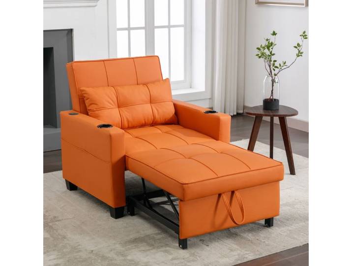 Canapé convertible - Zukavenir - 3-en-1 1 place relax porte-gobelets USB petits espaces