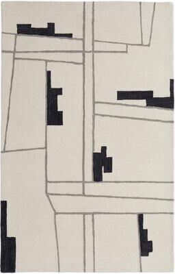 Grand Bazaar Ardon Hand Tufted Abstract Transitional Area Rug