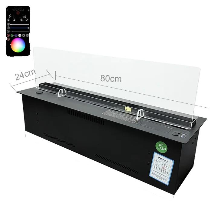 Kamin, umweltfreundliches Design, Fernbedienungsfunktion, 800mm 31.50in, APP Windschutz