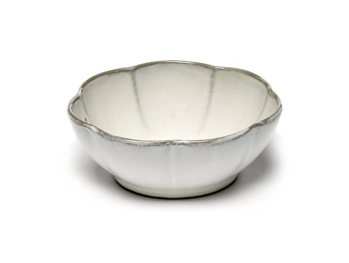 Serax Bol strié Inku L Ø13 cm Blanc