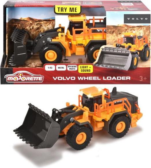 Majorette Volvo wiellader met licht en geluid