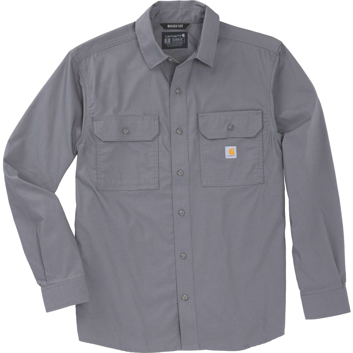 Carhartt Glenwood Relaxed LS Shirt steel (STL) 2XL REG 107685-STL2XLREG