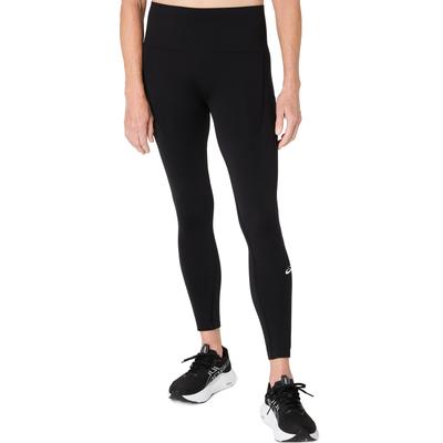 Lauftights ASICS "ROAD SEAMLESS TIGHT", Damen, Gr. L, N-Gr, schwarz (performance schwarz), Obermaterial: 94% Polyamid, 6% Elasthan, Hosen, Atmungsaktiv, Nahtlose Verarbeitung, Drei integrierte Taschen