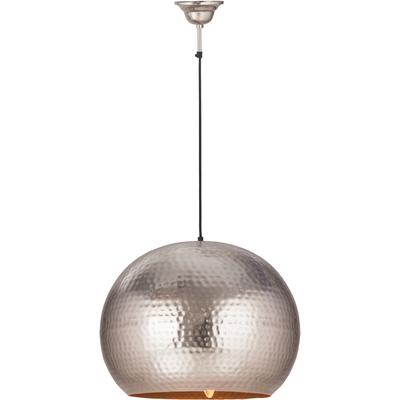 KAYOOM Hängeleuchte "Fabricia", grau (nickelfarben), 1, Ø 47cm H: 35cm, 1 Stk., Leuchten, Metall-Hängeleuchte im Industrial-Style, handgefertigt in Glockenform, Hängeleuchte