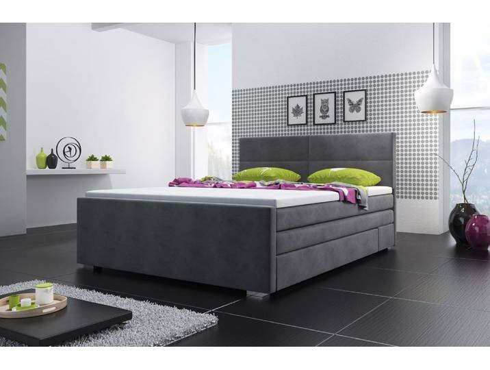 Xlmoebel Boxspringbett Luxus Doppel Boxspringbett mit Designer-Polsterung und Komfort (1-St., Bett 4062292181511), Hergestellt in Europa