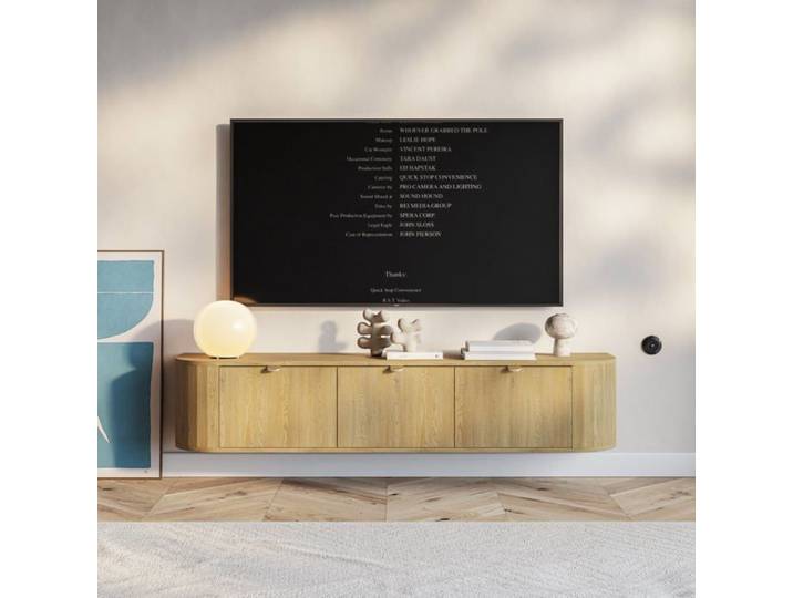 Meuble TV suspendu avec 3 abattants – CORU – 175 cm