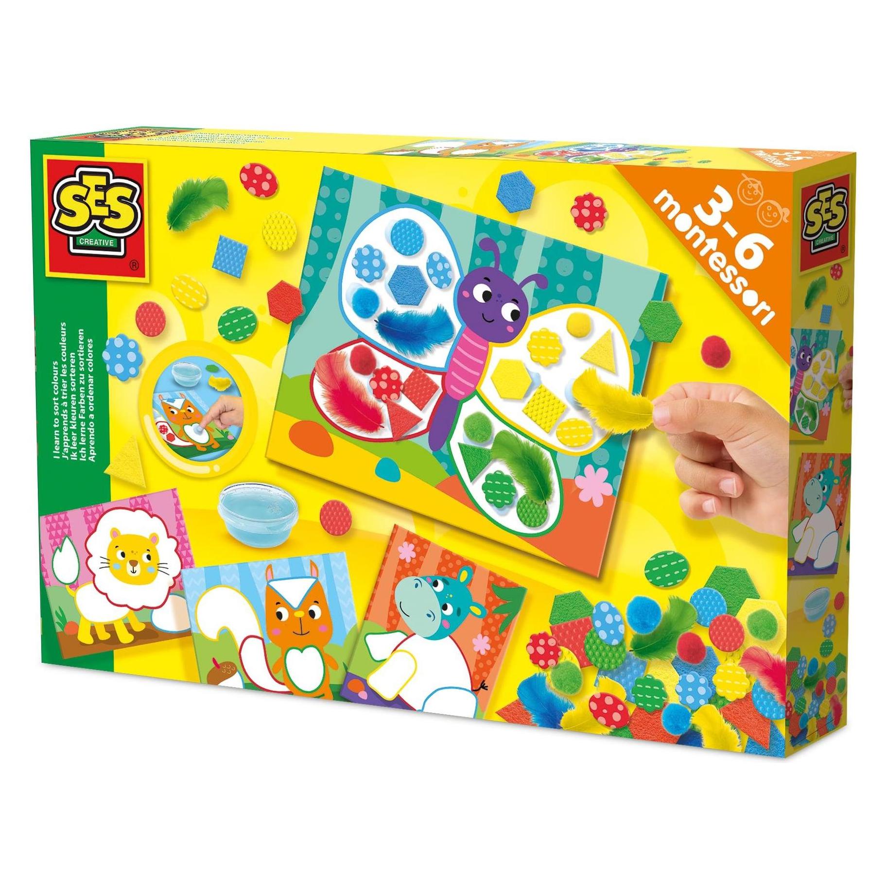 Ses Bastelset Montessori Farben+Materialien (14062)