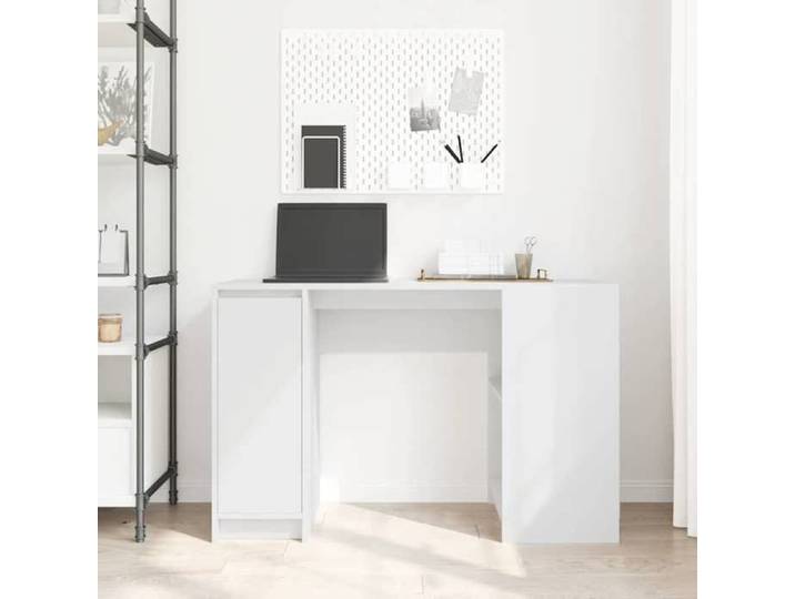 Blanc bureau - VIDAXL - Pour Étudiant / salarié - blanc 120x42x76 cm bois d'ingénierie LV6633