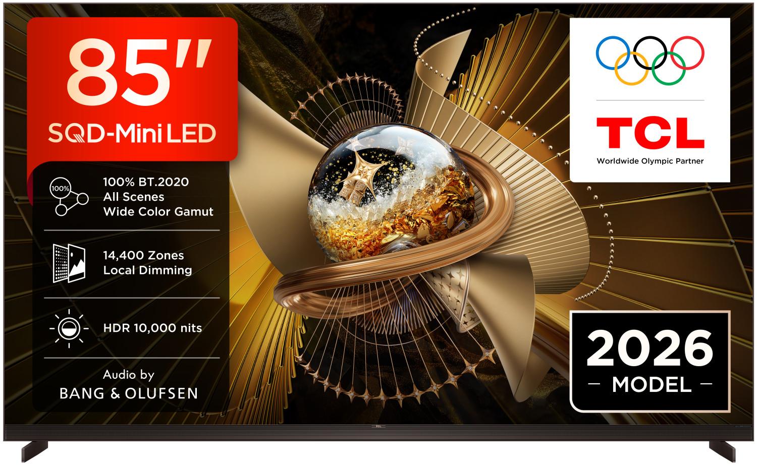 TCL X11L 85X11L, 2,16 m (85"), 3840 x 2160 Pixel, SQD-Mini LED, Smart-TV, WLAN, Schwarz