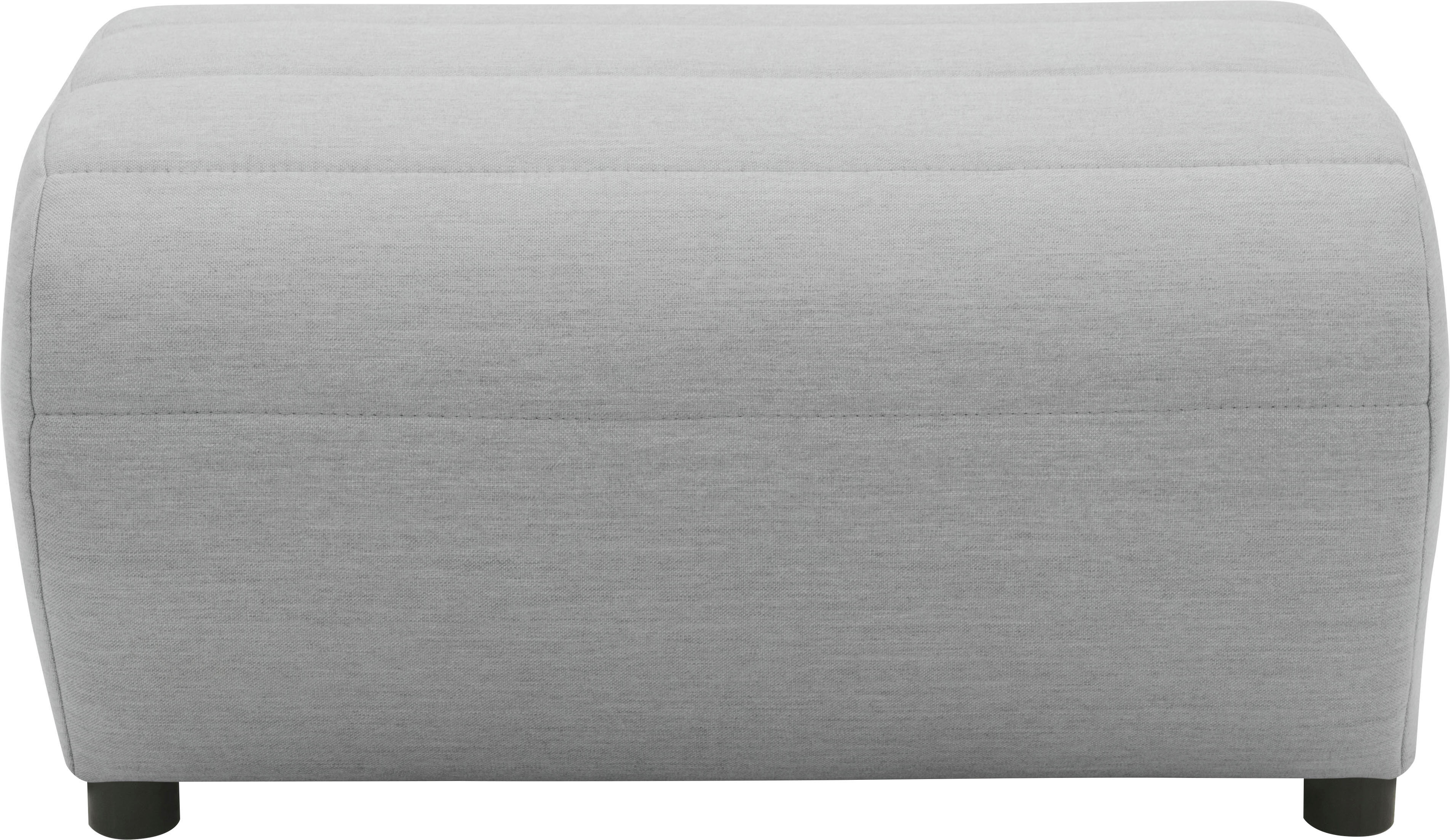 Polsterhocker DOMO COLLECTION "Soleil, pflegeleichter und wetterfester Bezug", silber, B:73cm H:40cm T:63cm, witterungsbeständig, Hocker, Polsterhocker, Outdoor, besonderes Design und Formgebung