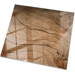 TISCHPLATTE 50x50 cm Natürliche Holzmaserung