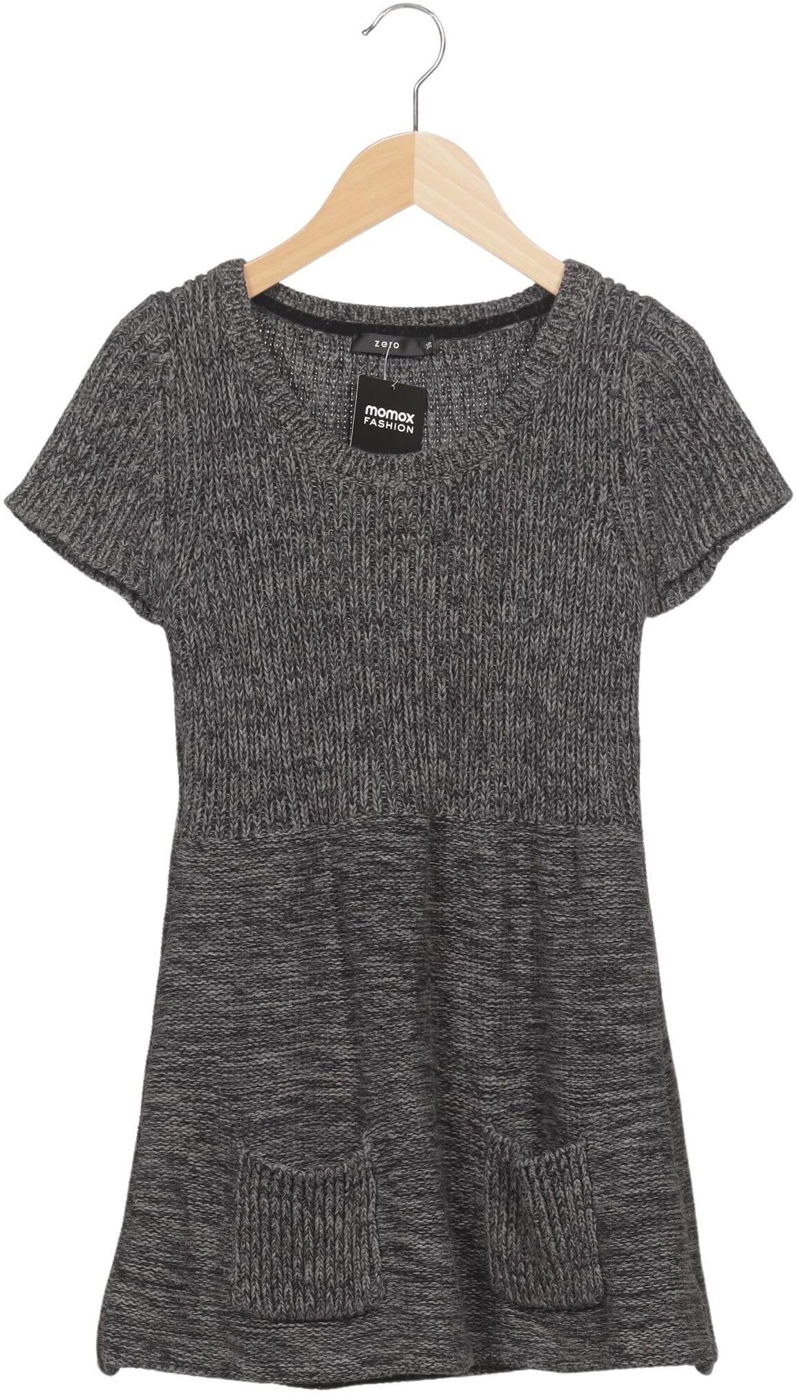 Zero Damen Pullover, Grau, Gr. EU 36, Baumwolle - Second Hand