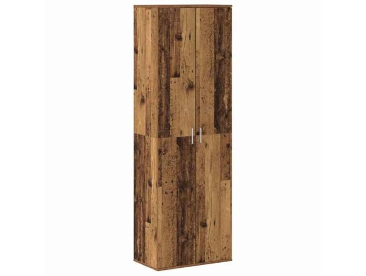 HKLGBVCR Highboard, 60 x 35 x 180 cm, Holz, antikes Holz Anrichte für Wohnzimmer, modernes Esszimmer, klares und minimalistisches Design, Regale, Scharniertüren