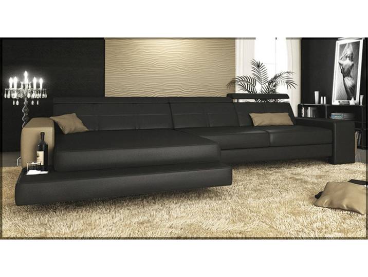 Xlmoebel Ecksofa Designer Ecksofa mit Hocker in elegantem Polsterdesign, Ecksofa, Hergestellt in Europa