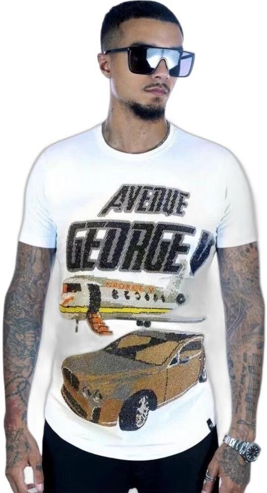 Camiseta George V Paris Avenue Blanca S Hombre