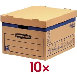 OTTO Office Umzugskartons SmoothMove Prime 38,7/44,5/29,4 cm 10 Stück braun, 38.7x29.4x44.5 cm