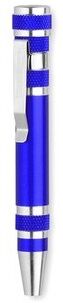 Tournevis multifonctions personnalisé Blizen aluminium bleu