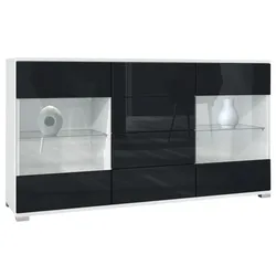SIDEBOARD Bari Schwarz Hochglanz