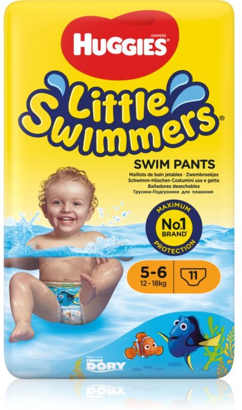 Huggies Little Swimmers 5-6 maillot de bain de protection jetable 12–18 kg 11 pcs