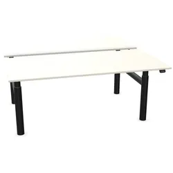 Sedus se:lab twin Doppelschreibtisch einzeln elektromotorisch höhenverstellbar - 200 cm / Naturweiß (K74)