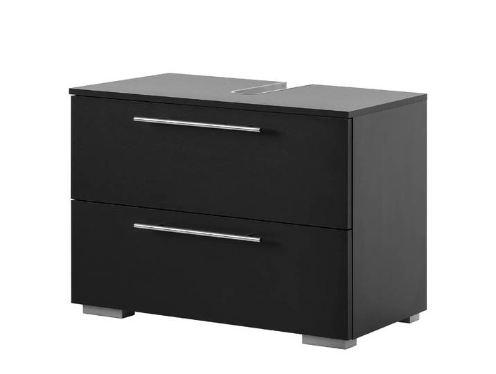 Meuble sous lavabo Carlos 80cm Noir/Anthracite