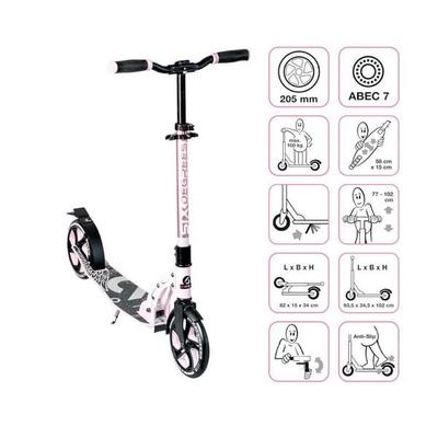 SIX DEGREES Alu Scooter 205 pastellrosa