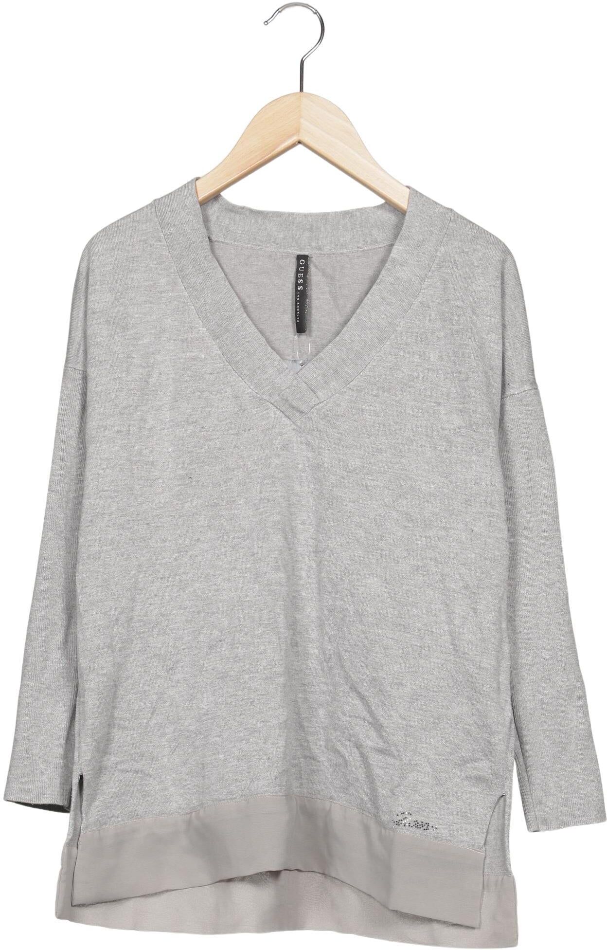 Guess Damen Pullover, Grau, Gr. EU 32, Viskose / Synthetik - Second Hand