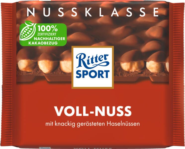 Ritter SPORT Voll-Nuss Schokolade 100,0 g 5211927009