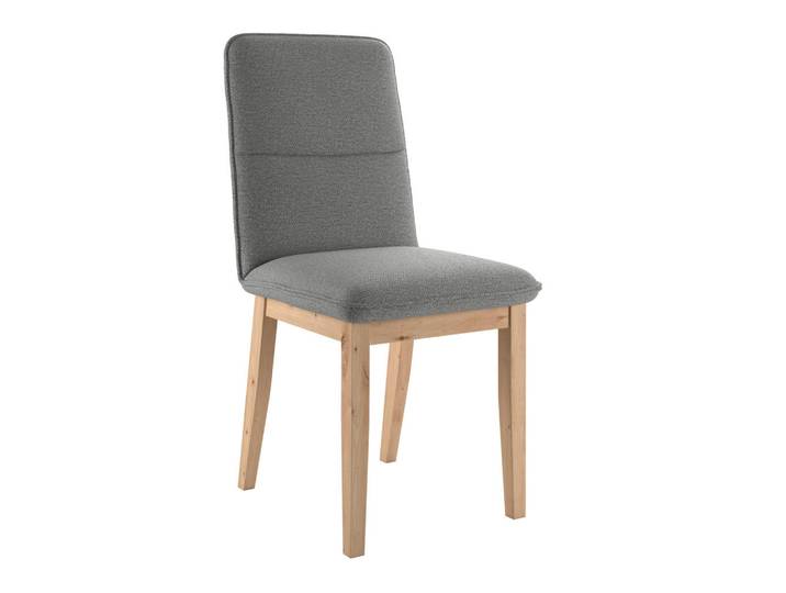 P & B Stuhl, Grau, Holz, Eiche, vollmassiv, 47x91x44 cm, Esszimmer, Stühle, Esszimmerstühle, Vierfußstühle