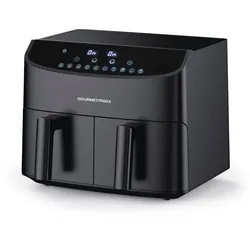 GOURMETmaxx Heißluft-Fritteuse Doppelkorb - 2x 3,5 l - schwarz