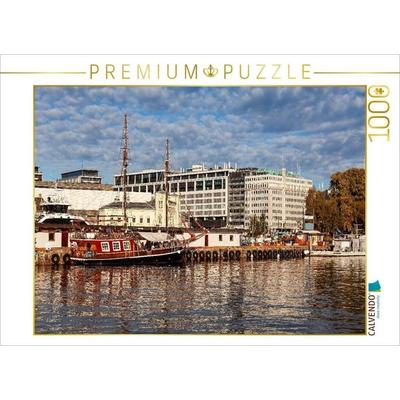 CALVENDO Puzzle Segelboote im Hafen, Aker Brygge, Oslo | 1000 Teile Lege-Größe 64 × 48 cm Foto-Puzzle für glückliche Stunden