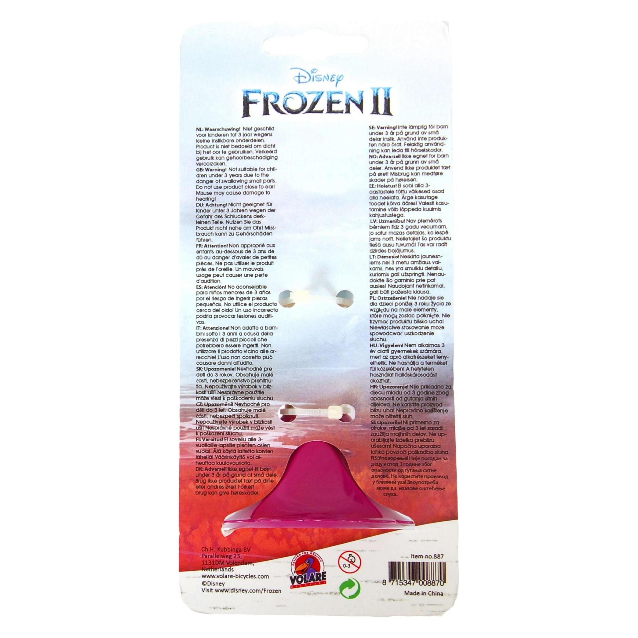 Disney Frozen 2 Fahrradhorn: Lauter, klarer Klang für sicheres Fahren - Universelle Passform für Fah (43781067)