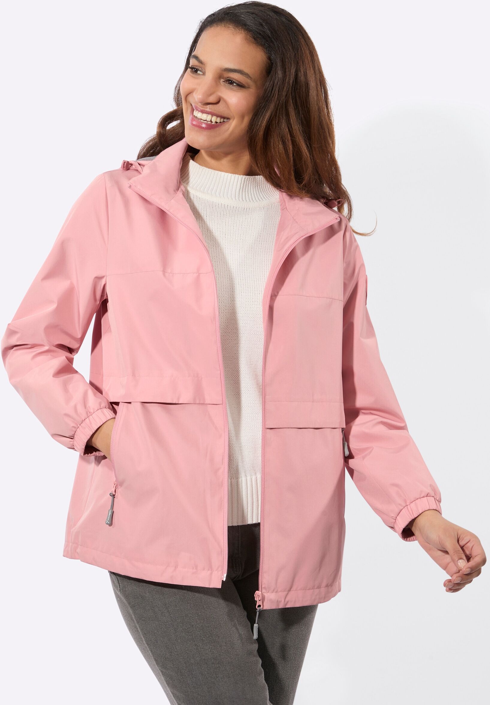 Funktionsjacke WITT "Outdoorjacke Outdoorjacke für die Übergangszeit", Damen, Gr. 46, rosa (rosenquarz), Sportlich, Jacken Funktionsjacke