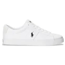 Polo Ralph Lauren für Herren. 816893734003 Schuhe RLite Court weiß (44), Leder, Wohnung, Schnürsenkel, Lässig