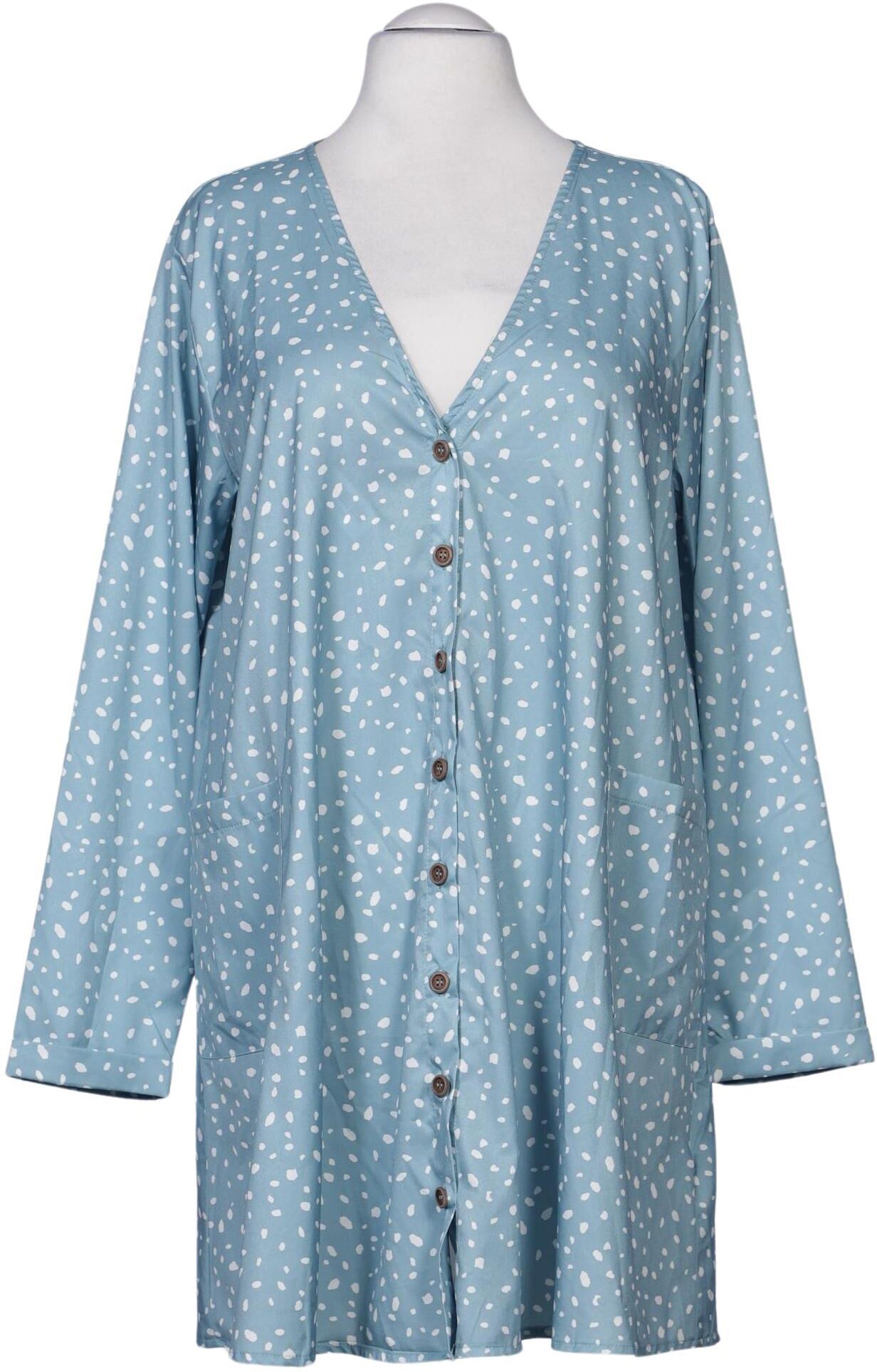 Missguided Damen Bluse, Hellblau, Gr. 3Xl, Synthetik - Second Hand