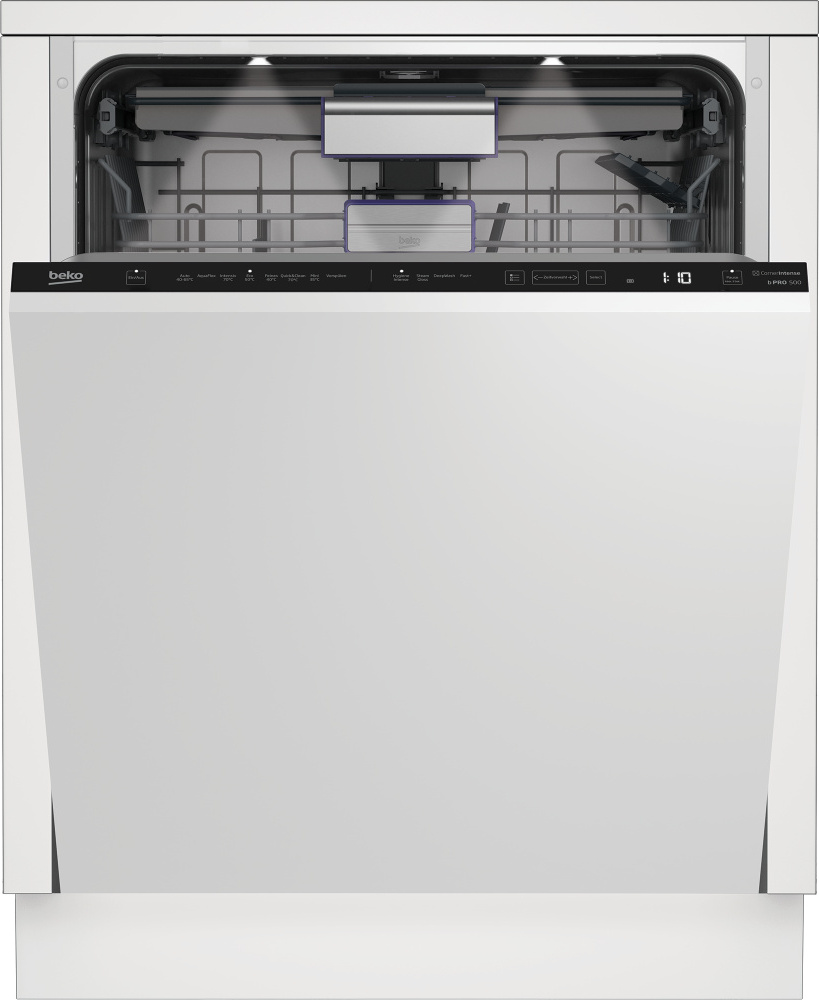 Beko BG640EXVI, Halb integriert, Standardgröße (60 cm), Schwarz, LCD, höher, Zusammenklappbar