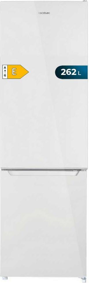 Cecotec Bolero CoolMarket Combi 262, 262 l, 39 dB, E, Weiß